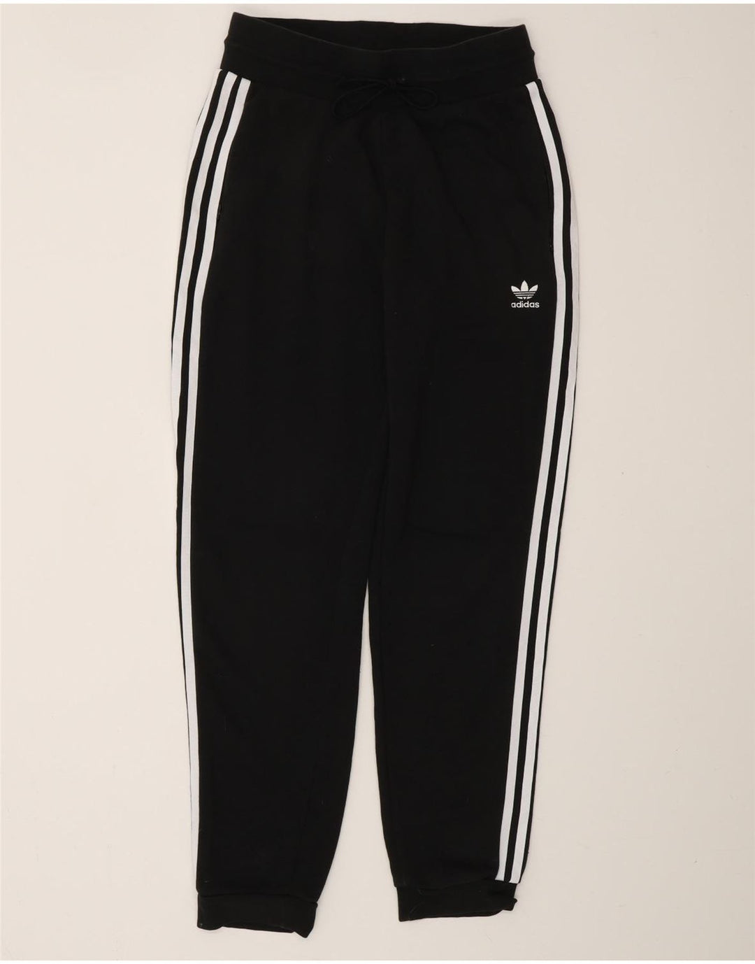 Pantaloni de trening pentru femei ADIDAS Joggeri UK 10 Bumbac negru mic