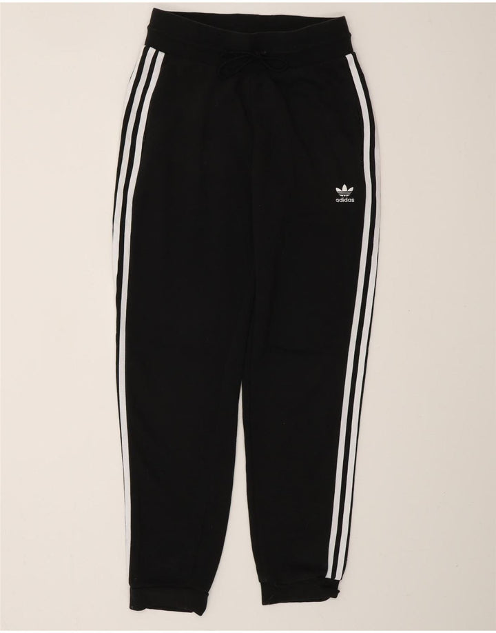 Pantaloni de trening pentru femei ADIDAS Joggeri UK 10 Bumbac negru mic