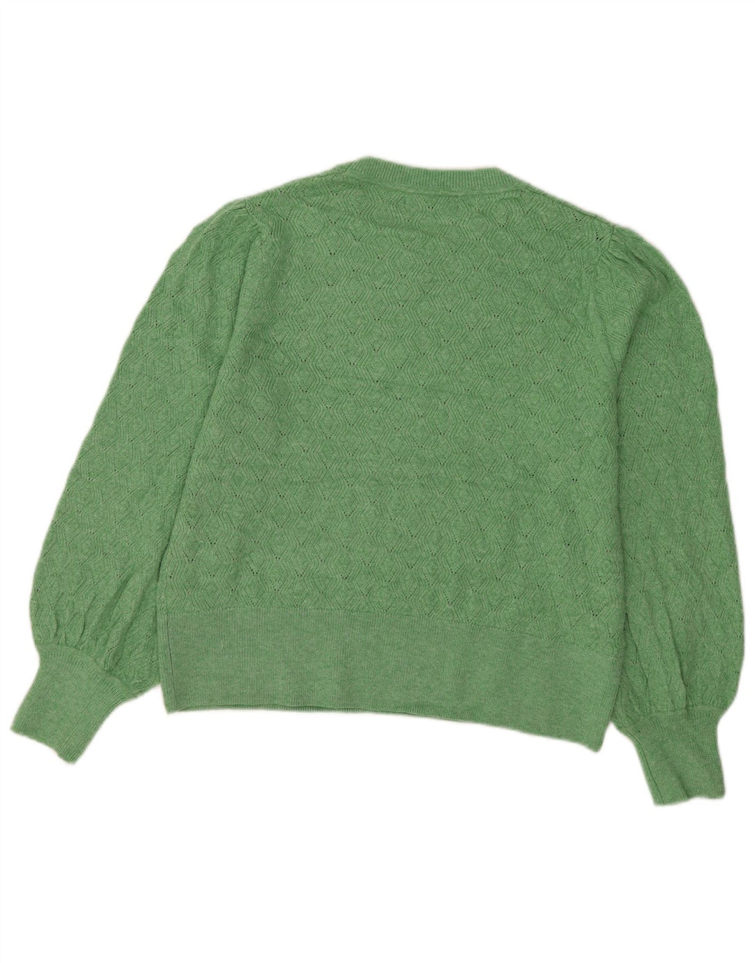 Pulover pentru femei Marks & Spencer cu decolteu rotund din poliester verde mare UK 16