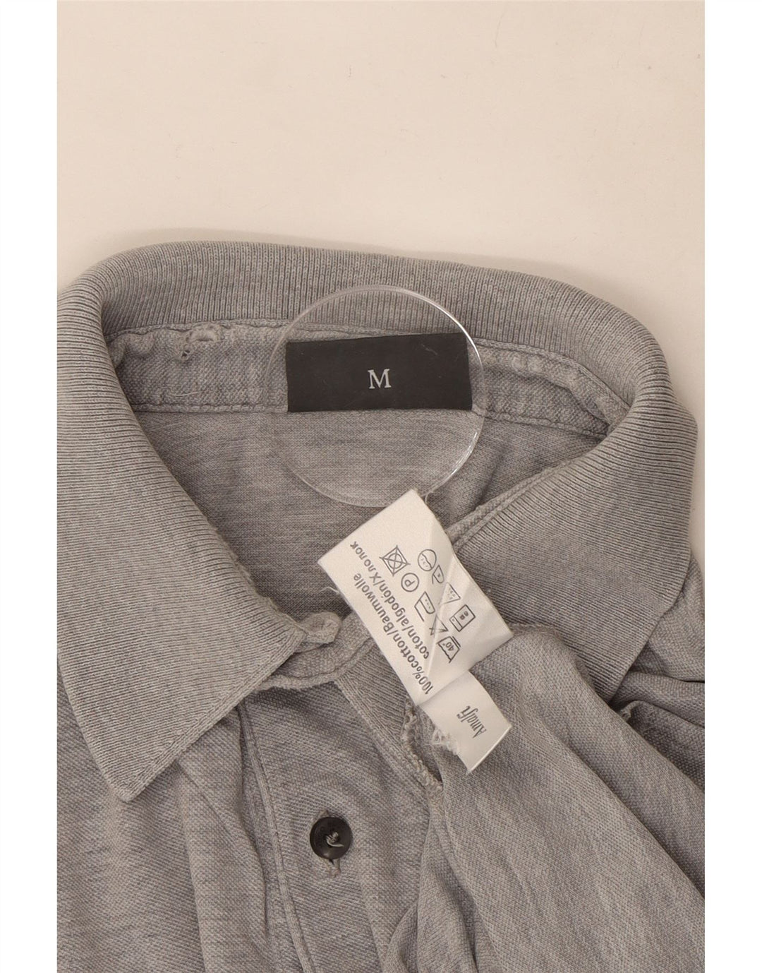 Cămașă polo Hugo Boss pentru bărbați, bumbac cu pete gri mediu