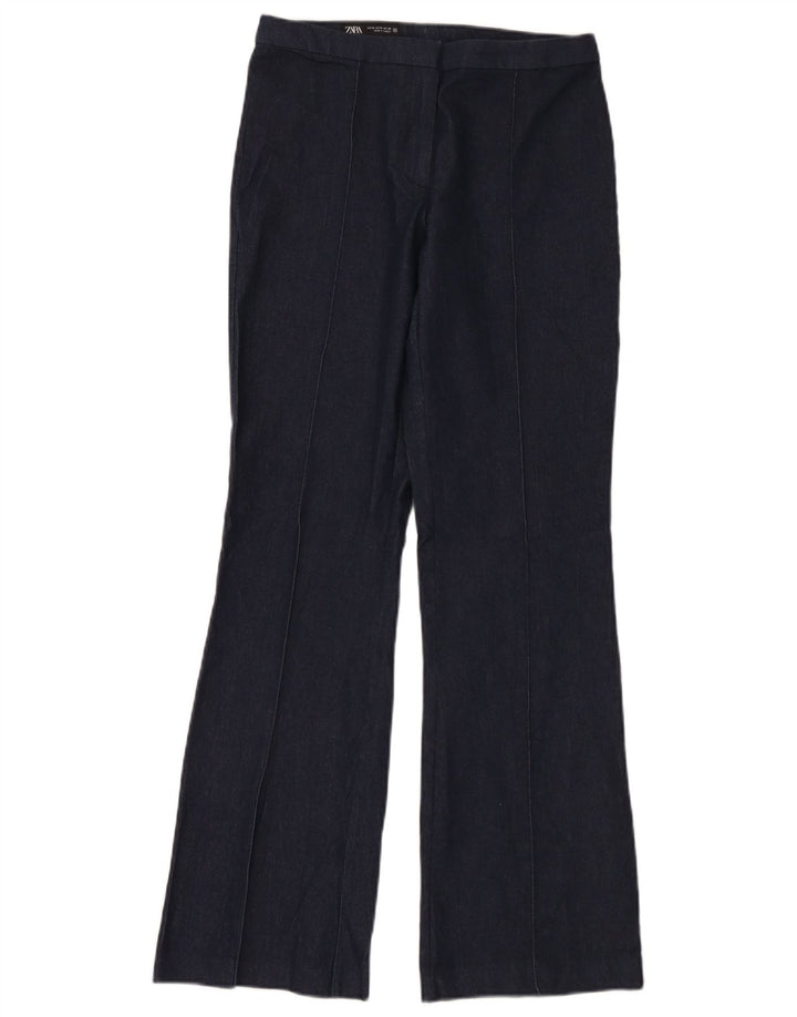 Pantaloni Bootcut pentru femei Zara Mediu L28 L32 Bumbac bleumarin