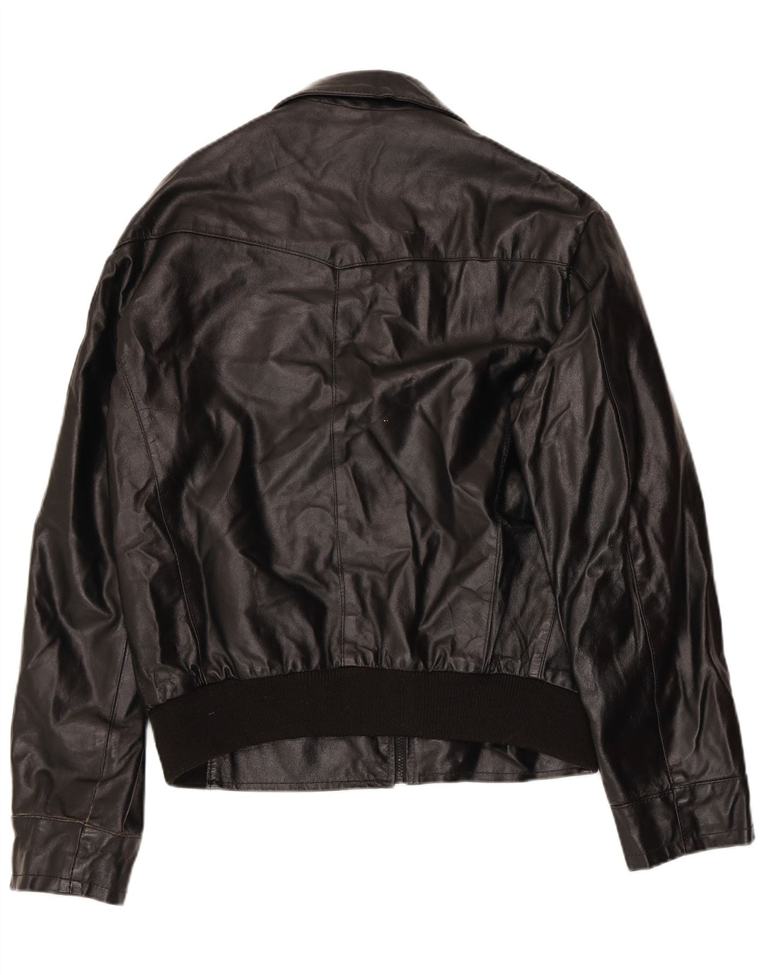 Jachetă de piele vintage pentru bărbați UK 42 XL din piele neagră