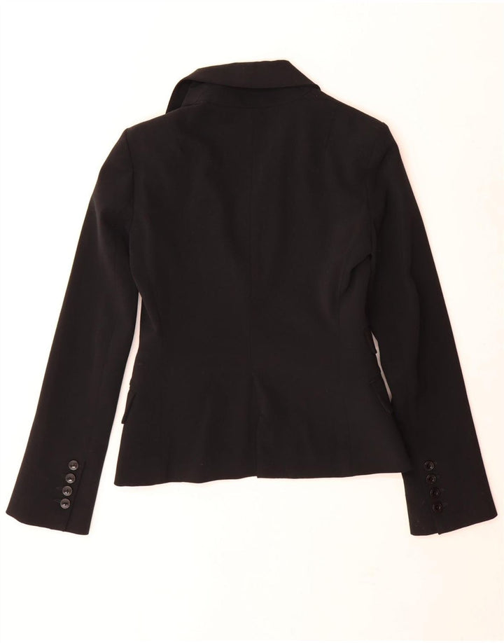 Patrizia Pepe Jachetă Blazer Femei 1 Buton IT 40 Mic Lână Neagră