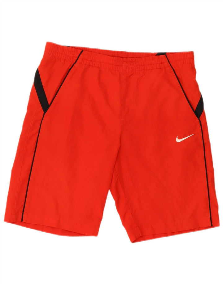 Pantaloni scurți sport pentru băieți NIKE 10-11 ani Poliester roșu mediu