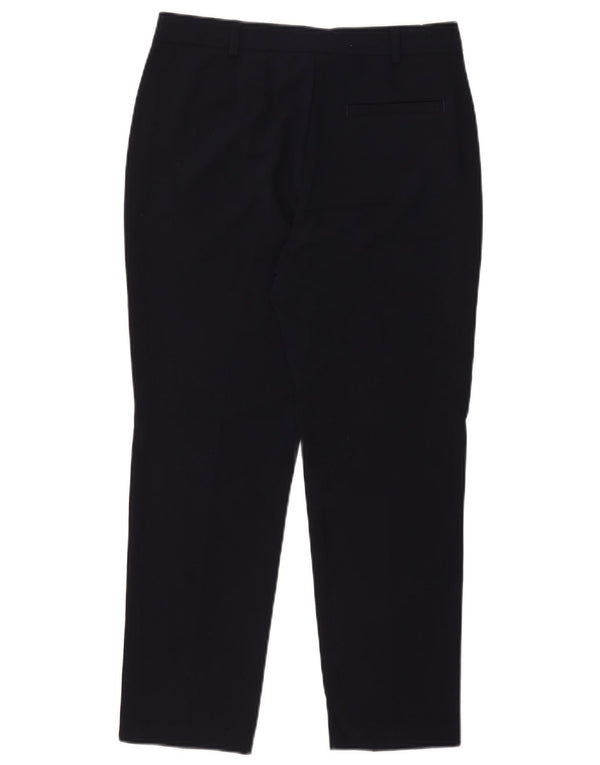 Marks & Spencer Pantaloni de costum crop pentru femei UK 10 Small W30 L25 Bleumarin
