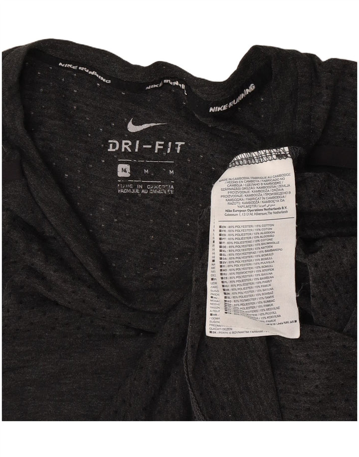 Tricou Nike Dri Fit pentru bărbați Top Medium Gri Poliester