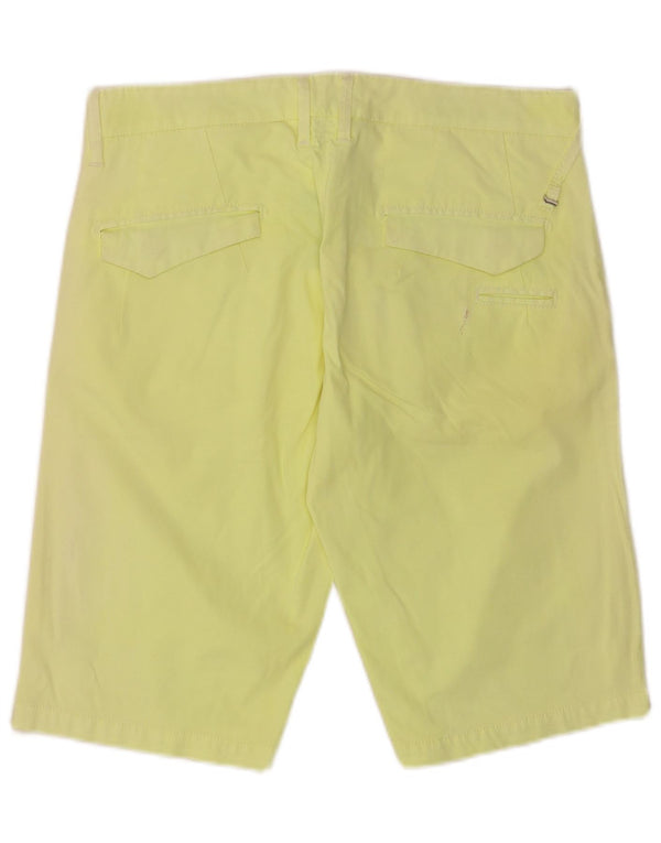 Pantaloni scurți chino pentru bărbați Gas Straight Fit W32 Bumbac galben mediu