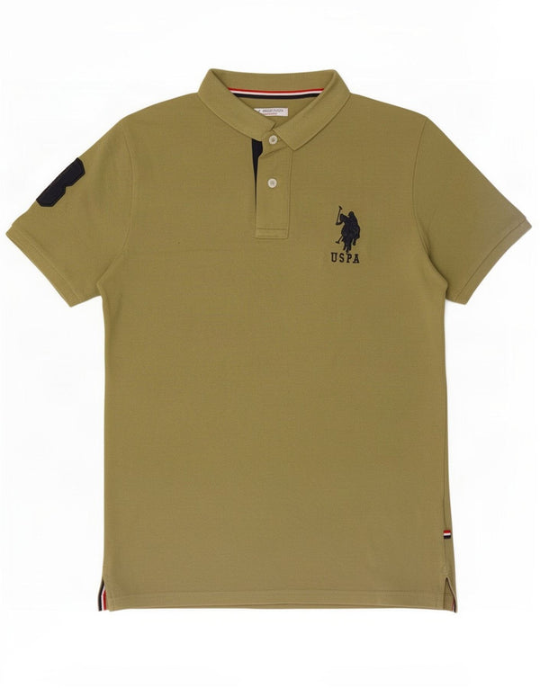 U.S. Polo Assn. Cămașă Grafică Băieți 12-13 Ani Kaki Bumbac