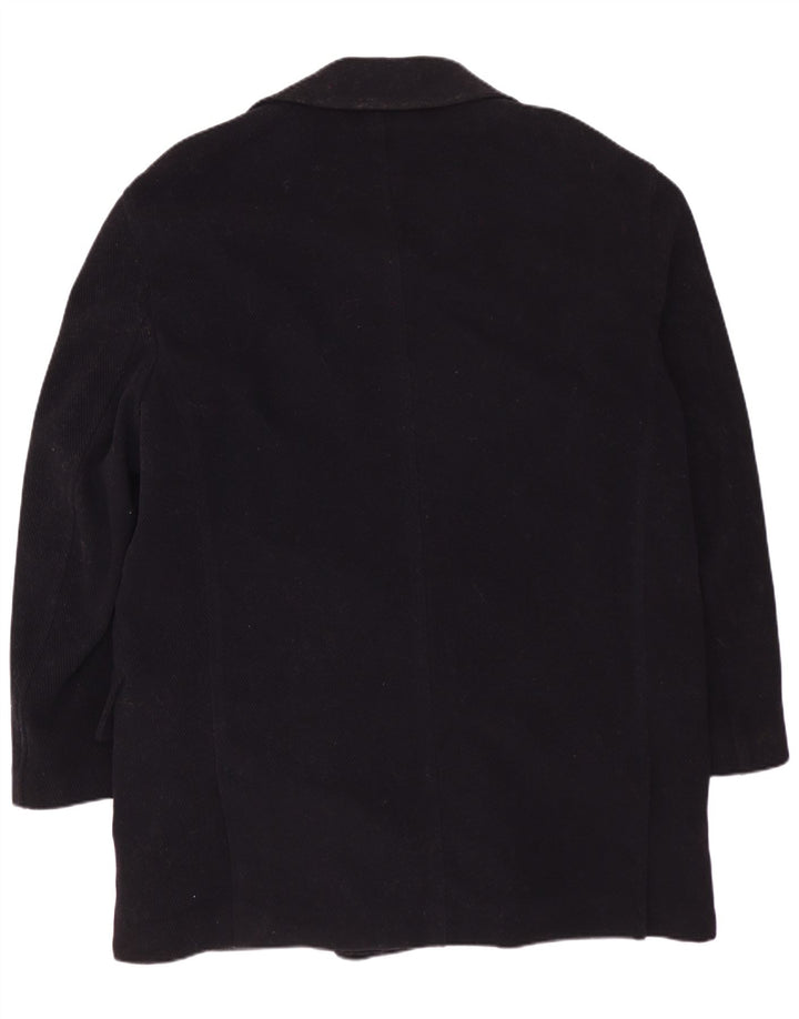 VINTAGE Palton dublu pentru bărbați IT 50 mare lână bleumarin