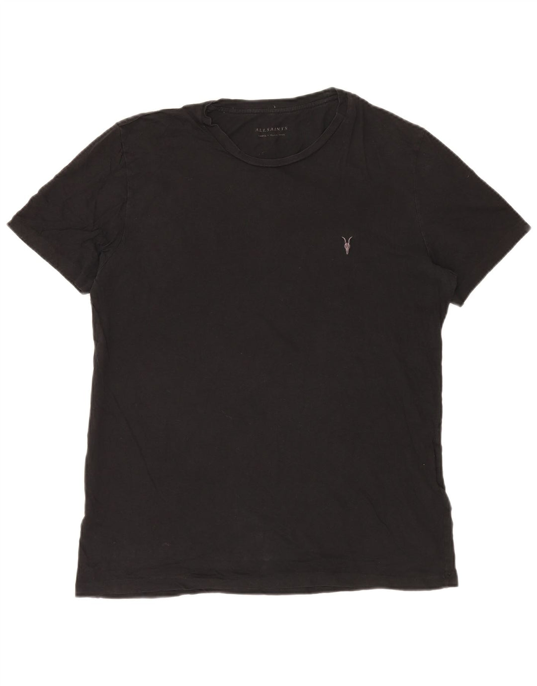 Tricou pentru bărbați All Saints Top mare bumbac negru