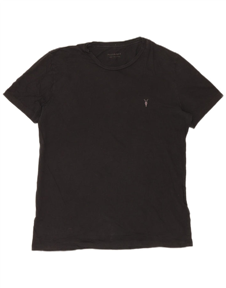 Tricou pentru bărbați All Saints Top mare bumbac negru