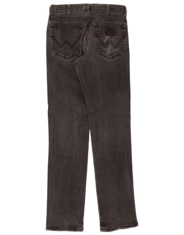 Blugi drepte stretch pentru bărbați Wrangler Texas W33 L34 bumbac gri