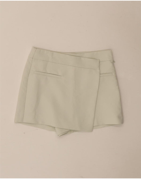 Zara Womens Skort Hot Pants XS W25 Green Polyester