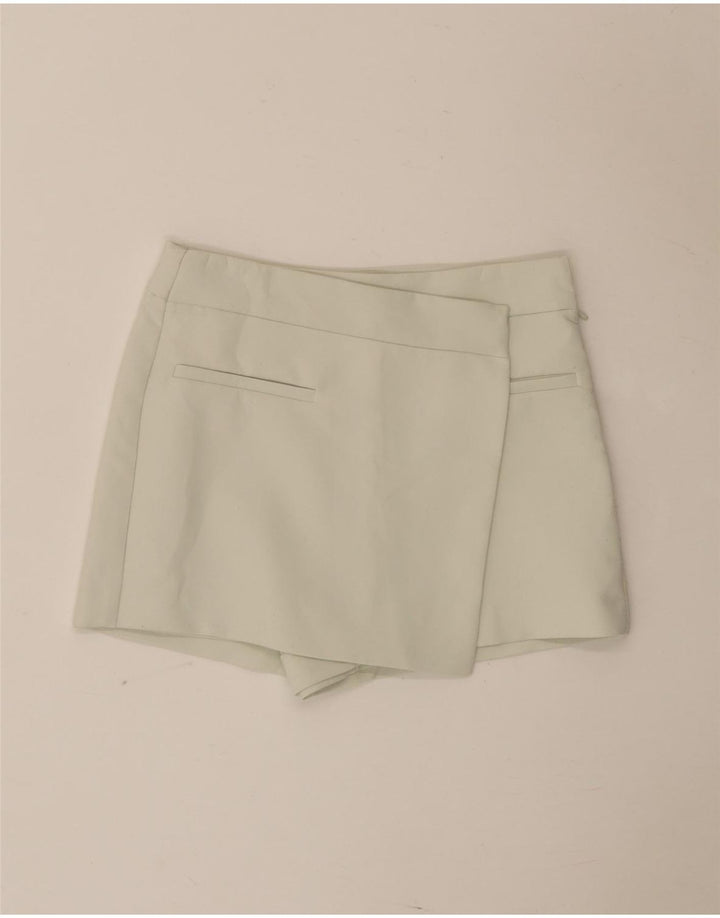 Pantaloni pantaloni pantaloni pantaloni scurti pentru femei Zara XS W25 poliester verde