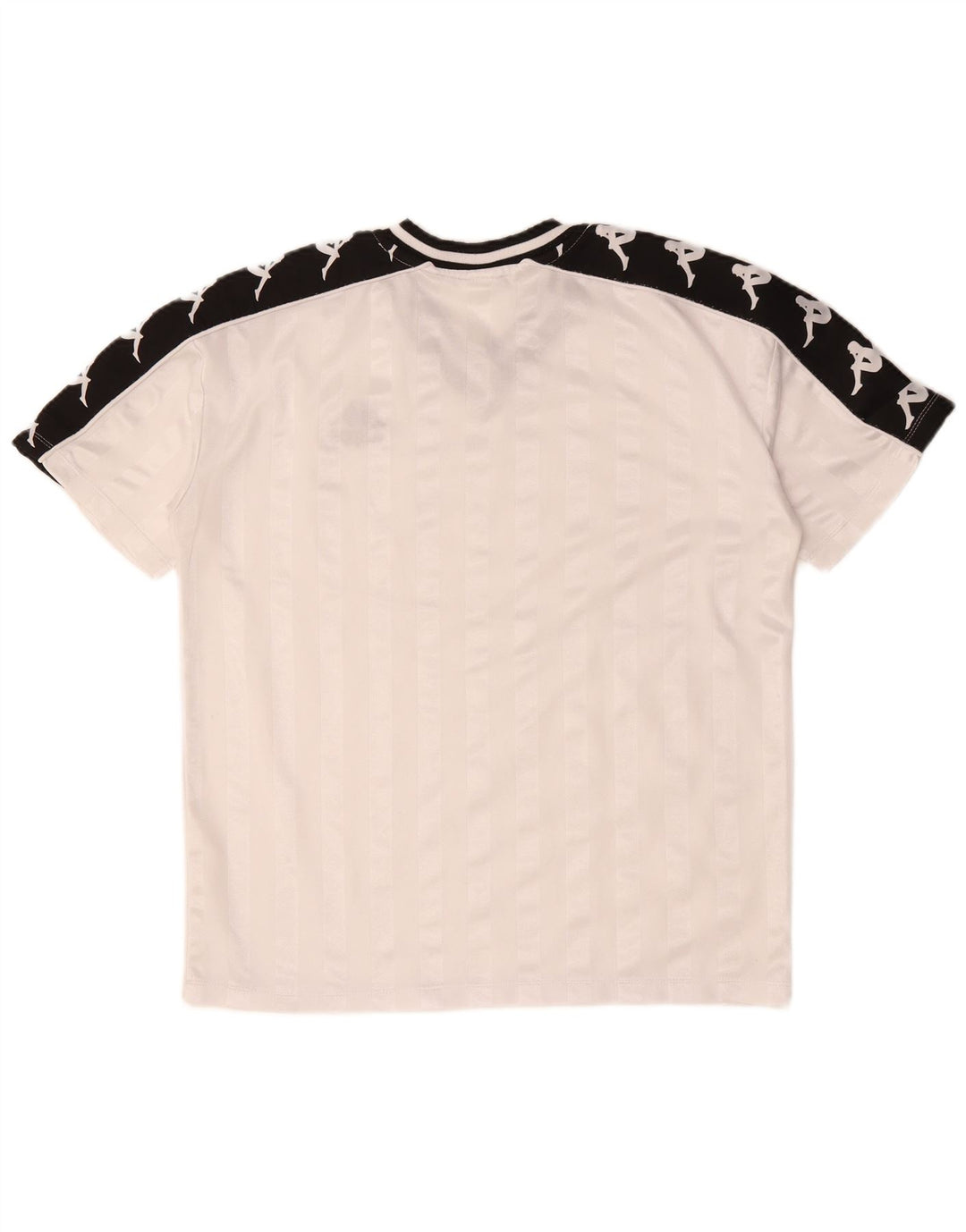 Tricou grafic KAPPA pentru bărbați Top mediu alb poliester color bloc