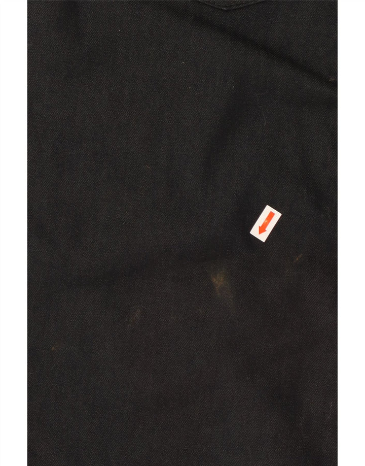 TRUSSARDI Blugi drepti pentru bărbați W36 L33 bumbac negru