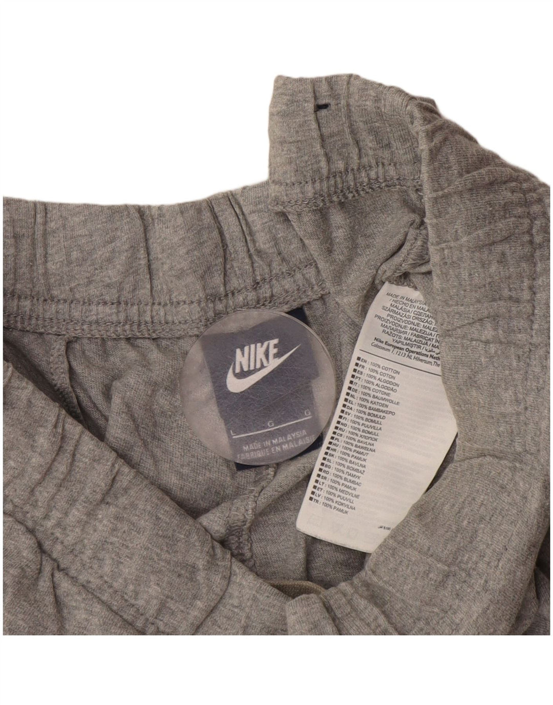 Pantaloni scurți sport Nike pentru bărbați, mari, gri, bumbac