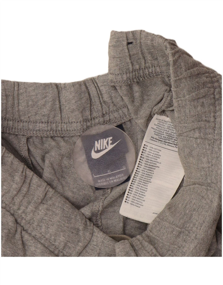 Pantaloni scurți sport Nike pentru bărbați, mari, gri, bumbac