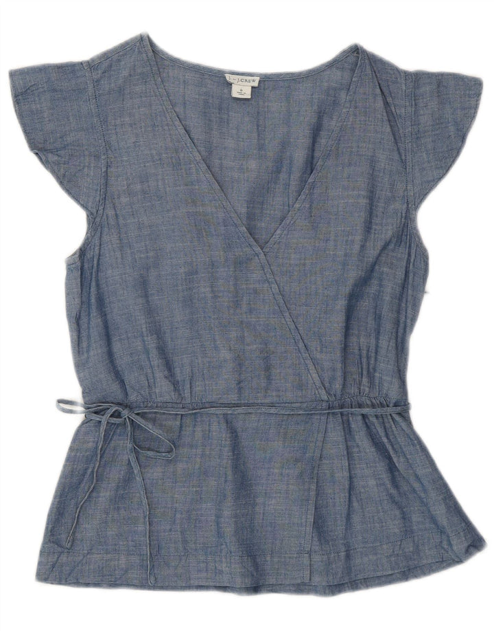 Bluză pentru femei J. CREW Top US 0 XS Bumbac albastru