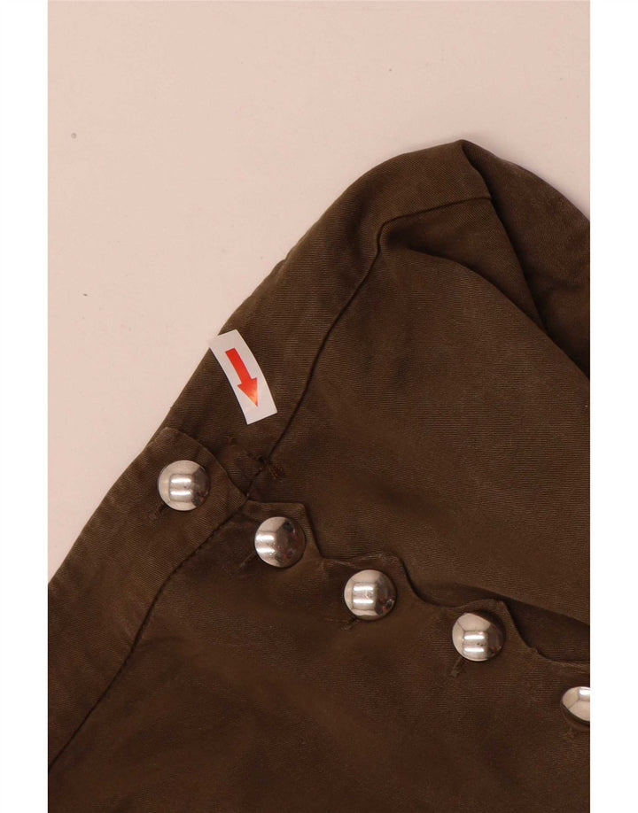 Pantaloni Capri pentru femei Zara L32 L24 Kaki