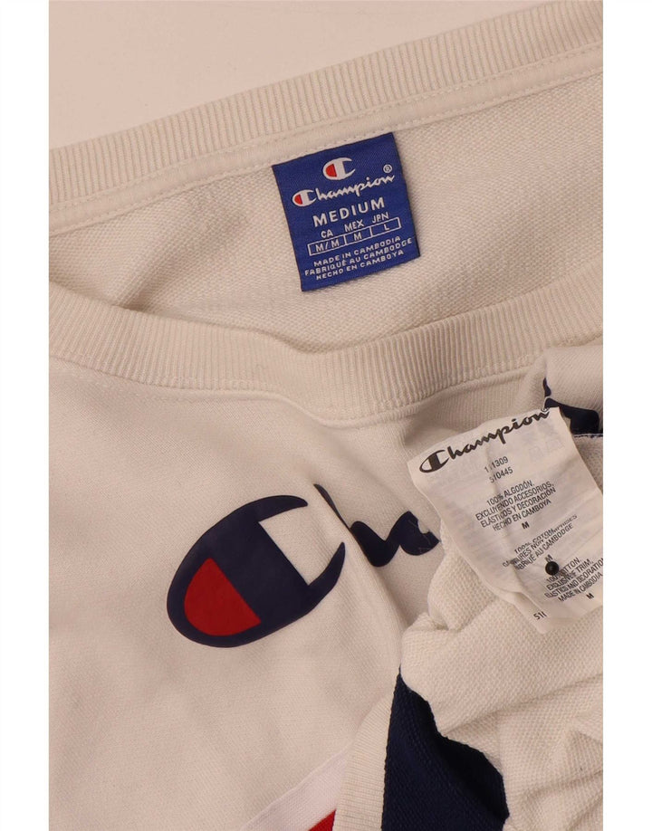 Pulover pentru femei Champion Crop Pulover UK 14 Medium White Colorblock