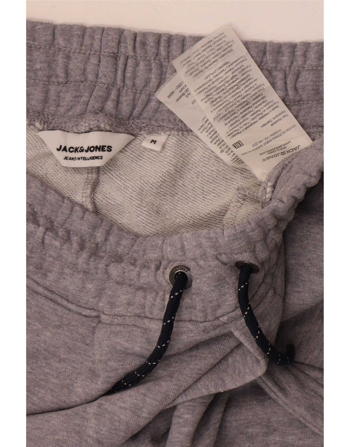 Pantaloni scurți sport grafic Jack & Jones pentru bărbați, bumbac color bloc, gri mediu