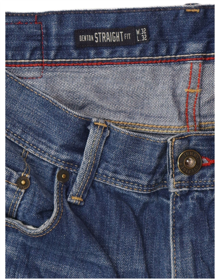 TOMMY HILFIGER Blugi Benton Straight pentru bărbați W32 L32 Bumbac albastru