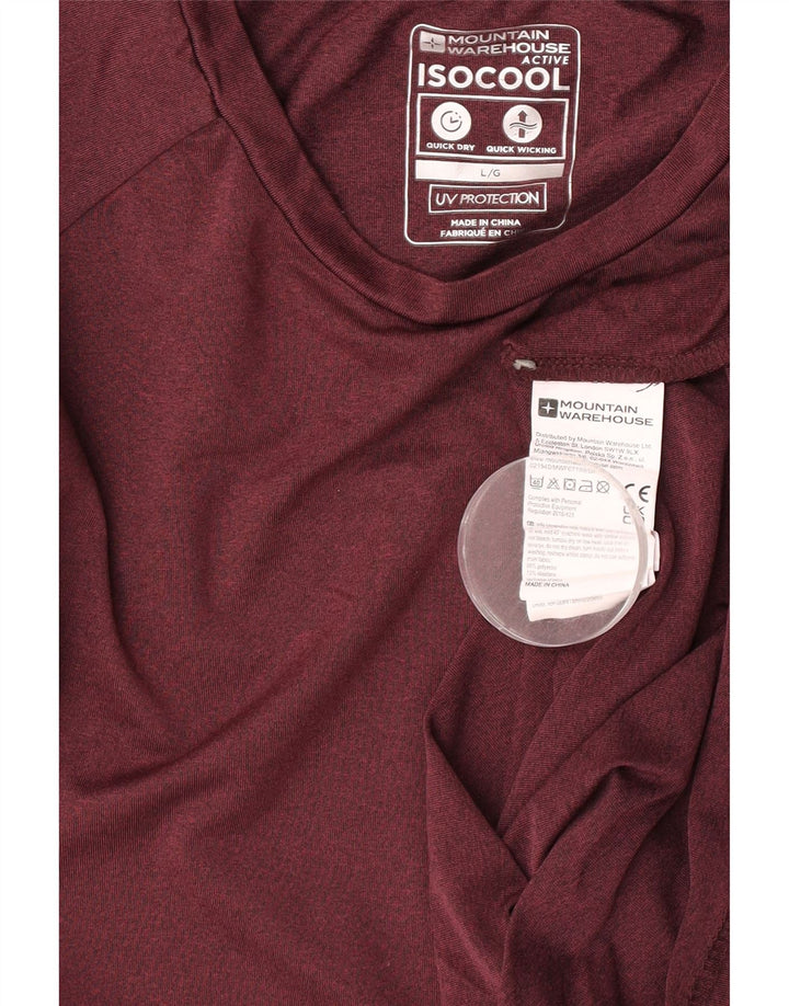 Tricou pentru bărbați Mountain Warehouse Top Mare Poliester Bordeaux