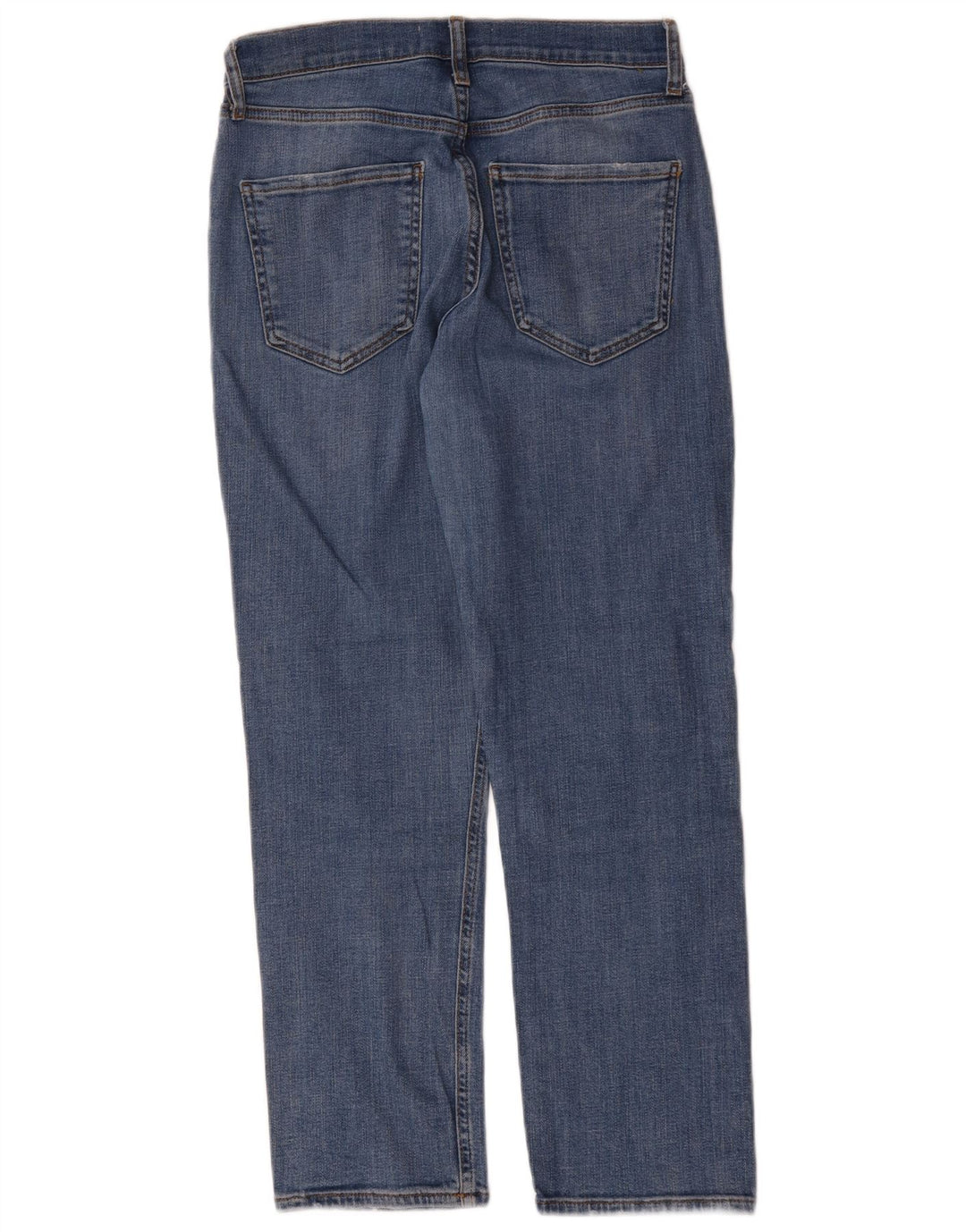 Blugi drepti pentru femei Zara EU 40 Medium W30 L27 Albastru
