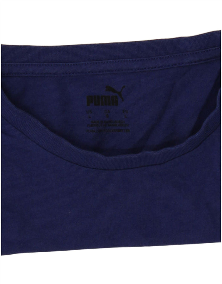 Tricou grafic Puma pentru bărbați Top Large Blue
