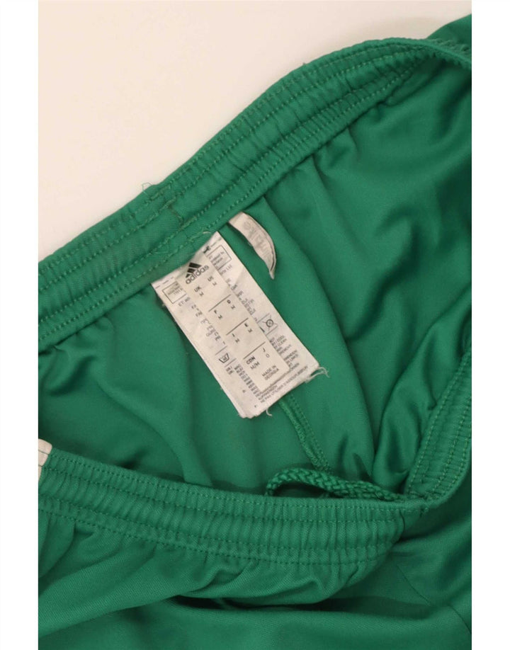 Pantaloni scurți sport pentru bărbați Adidas Climalite, poliester verde mediu