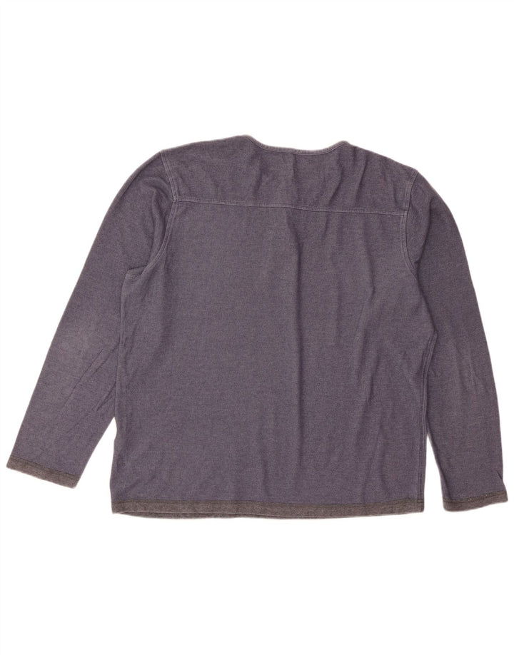 Top pentru bărbați Dockers cu mânecă lungă XL, bumbac, albastru