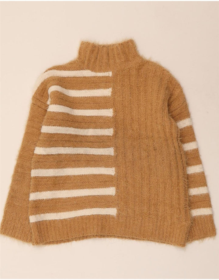 MARKS & SPENCER Pulover cu gât țestoasă pentru femei UK 10 Maro mic