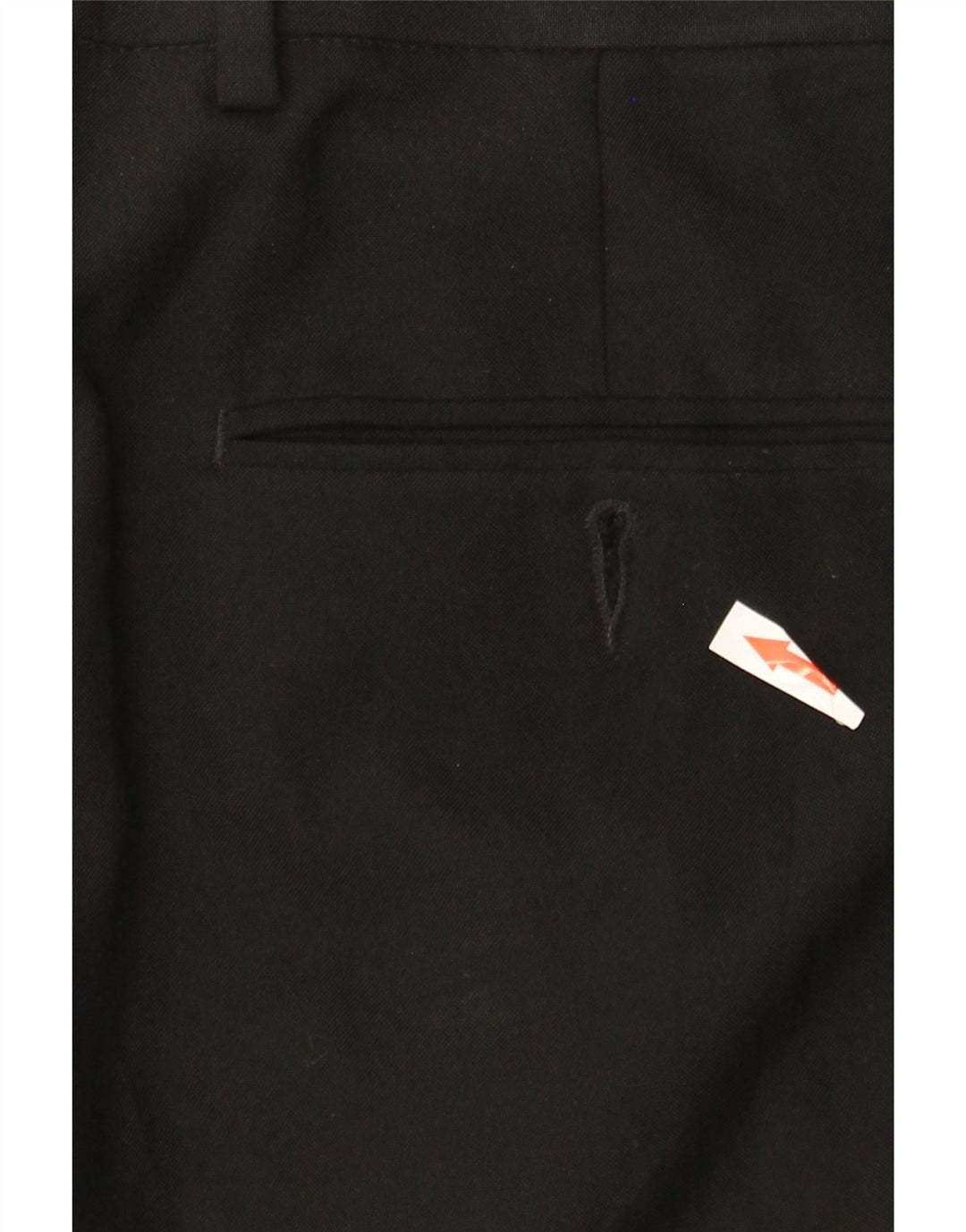 MARKS & SPENCER Pantaloni de costum pentru bărbați, cu ajustare normală, L36 L33, poliester negru