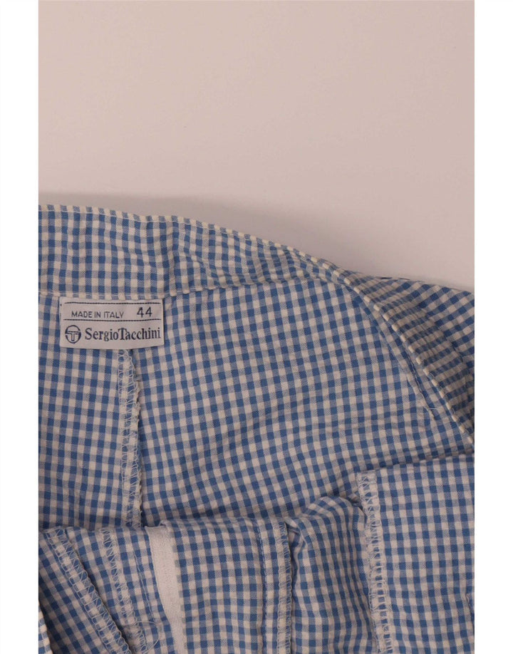 Pantaloni scurți casual pentru femei Sergio Tacchini IT 44 Medium W28 Blue Gingham