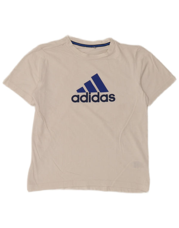 Adidas Mens Graphic T-Shirt Top Small White Cotton Sports