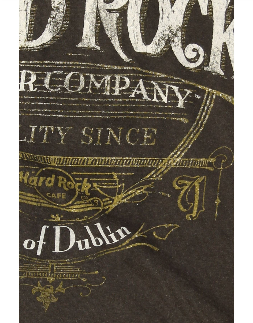 HARD ROCK CAFE Tricou grafic pentru bărbați City of Dublin Top Medium Khaki Bumbac
