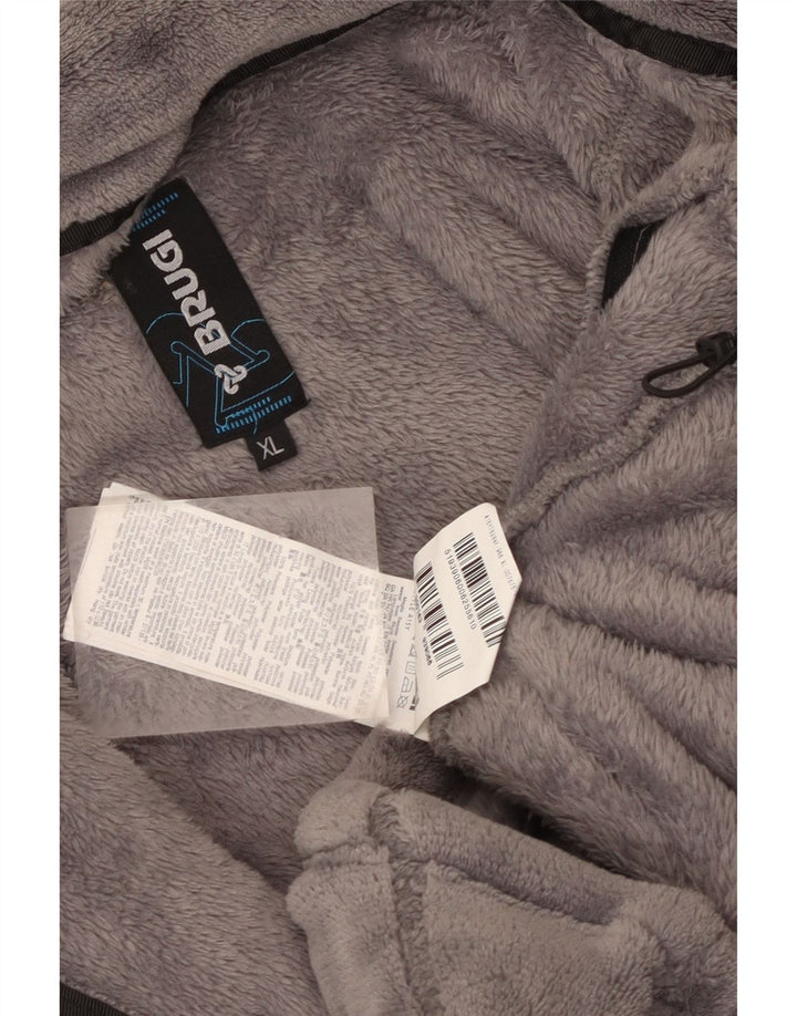 Jachetă fleece pentru bărbați Brugi UK 42 XL poliester gri