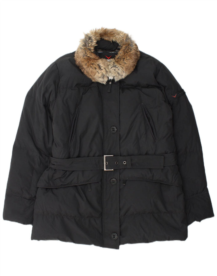 Jachetă căptușită Vintage pentru femei IT 48 XL Poliamidă neagră