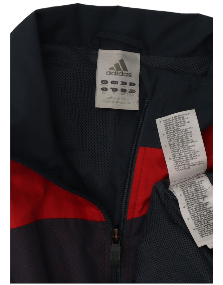 Jachetă de trening pentru bărbați ADIDAS Marea Britanie 44/46, mare, albastru bleumarin