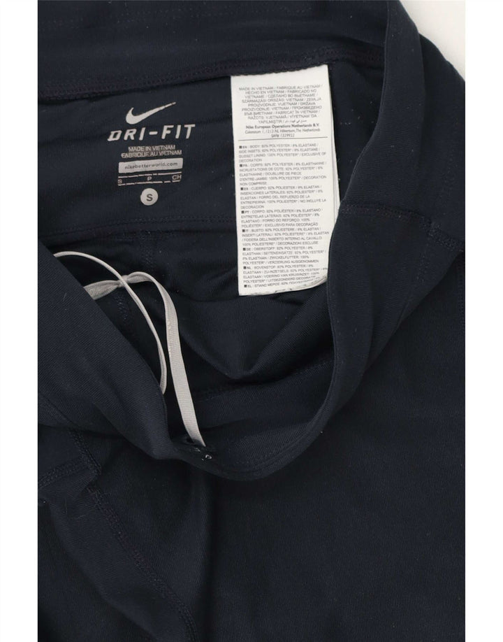 Leggings Capri Dri Fit Nike pentru femei UK 10 Poliester bleumarin mic