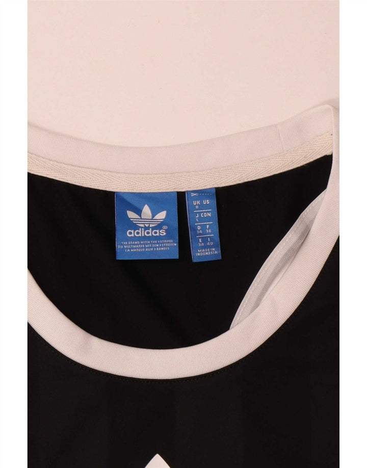 Vesta grafică pentru femei Adidas UK 8 Small Poliester negru
