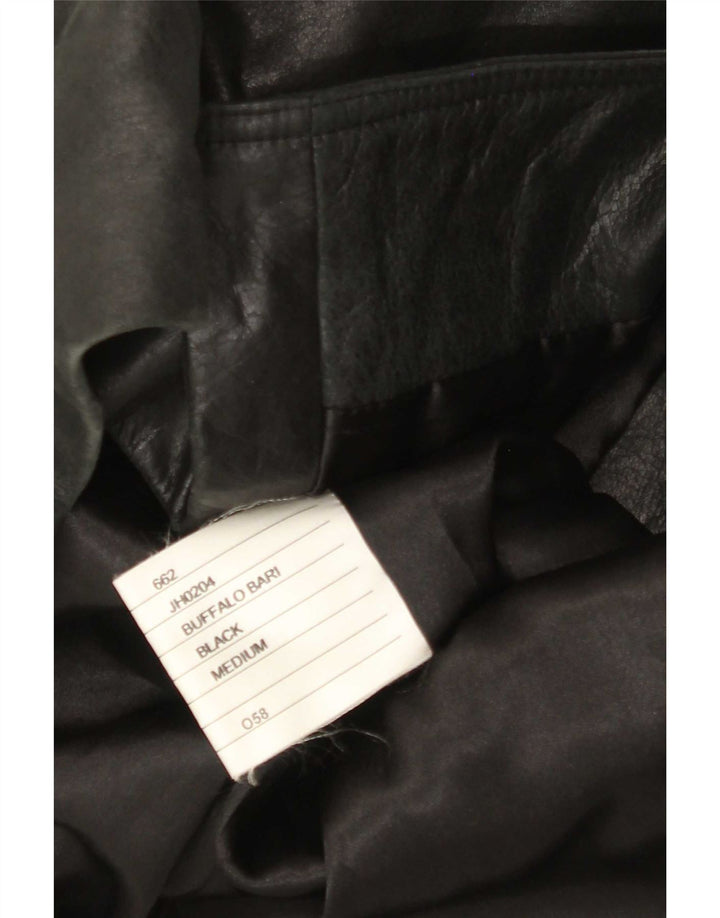 Palton din piele pentru bărbați Buffalo UK 38 Medium Black