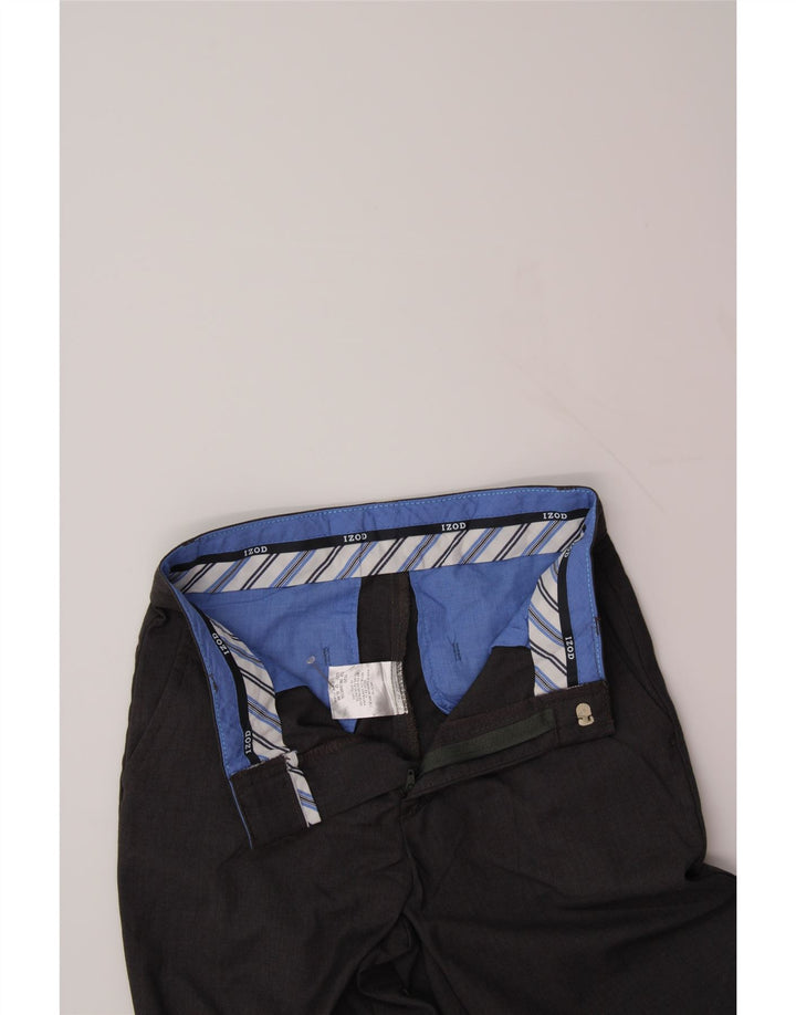 IZOD Boys Slim Suit Trousers 11-12 Years W24 L27 Grey Polyester Vintage Izod and Second-Hand Izod from Messina Hembry 