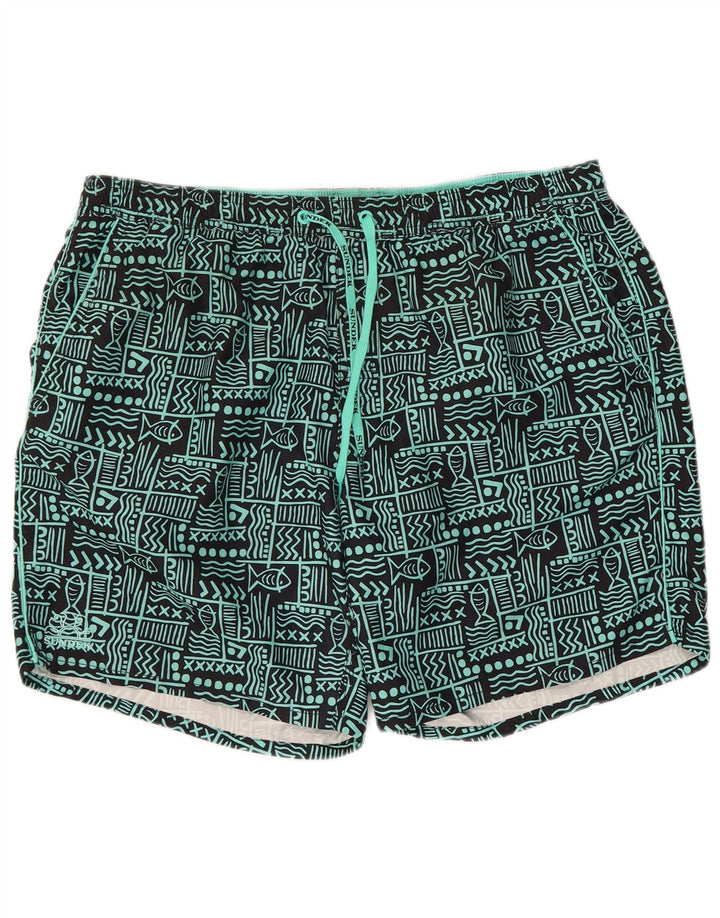 Sundek Pantaloni scurți de înot pentru bărbați XL poliester geometric negru