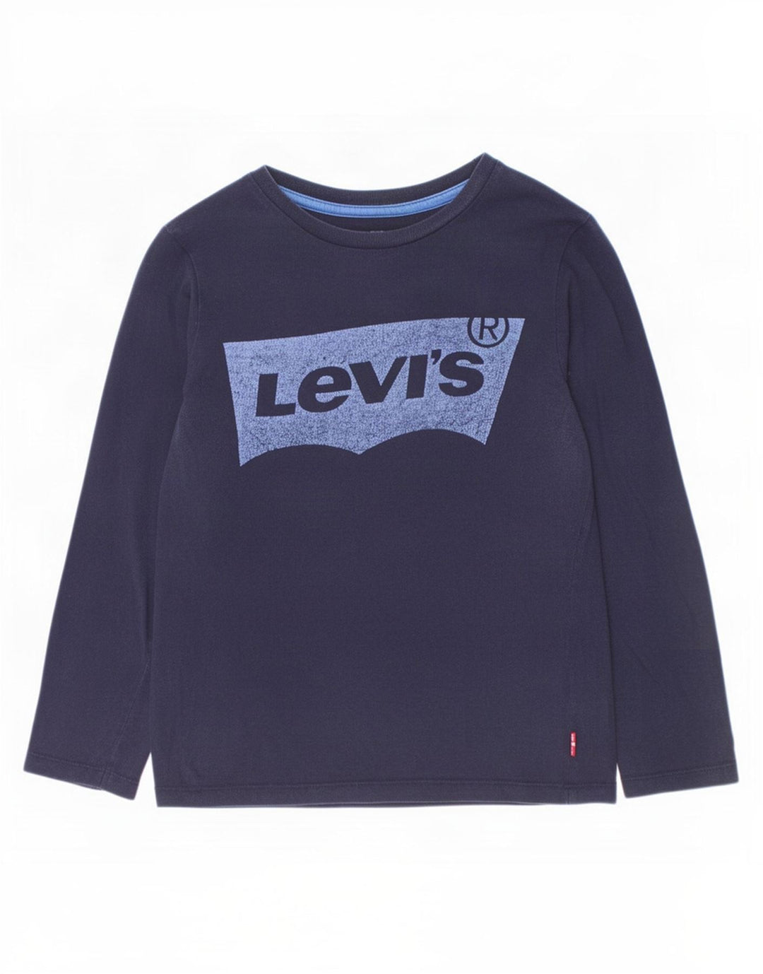 Bluză cu grafică Levi's pentru băieți, cu mânecă lungă, 9-10 ani, bumbac bleumarin