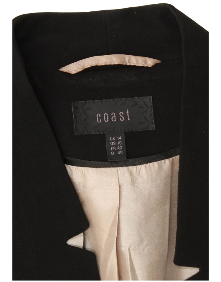 Jachetă pentru femei Coast Blazer UK 14, mare, negru, poliester