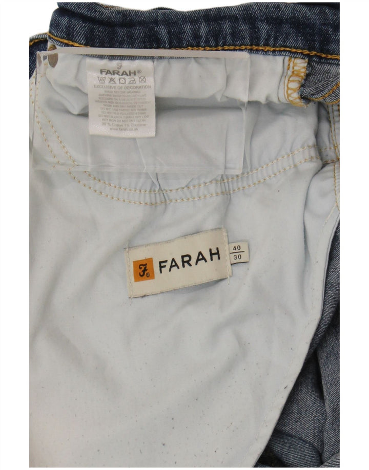 Blugi pentru bărbați Farah Slim W40 L30 Bumbac albastru