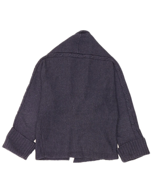 Pulover cardigan pentru femei Zara UK 14 Medium Bleumarin Acrilic