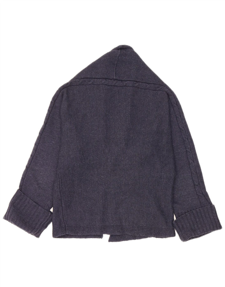 Pulover cardigan pentru femei Zara UK 14 Medium Bleumarin Acrilic